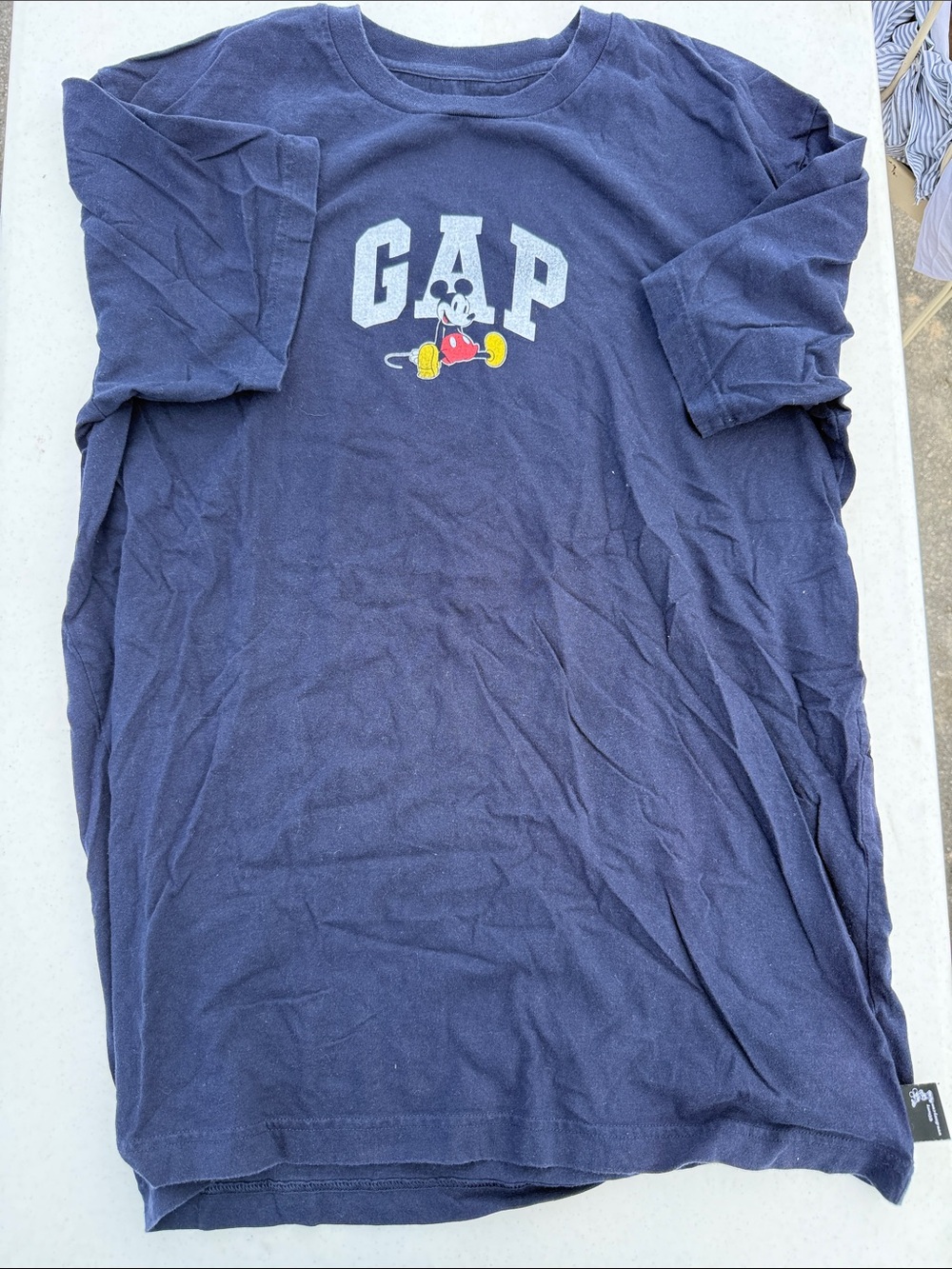 GAP Navy Blue Tee with Mickey Mouse Graphic